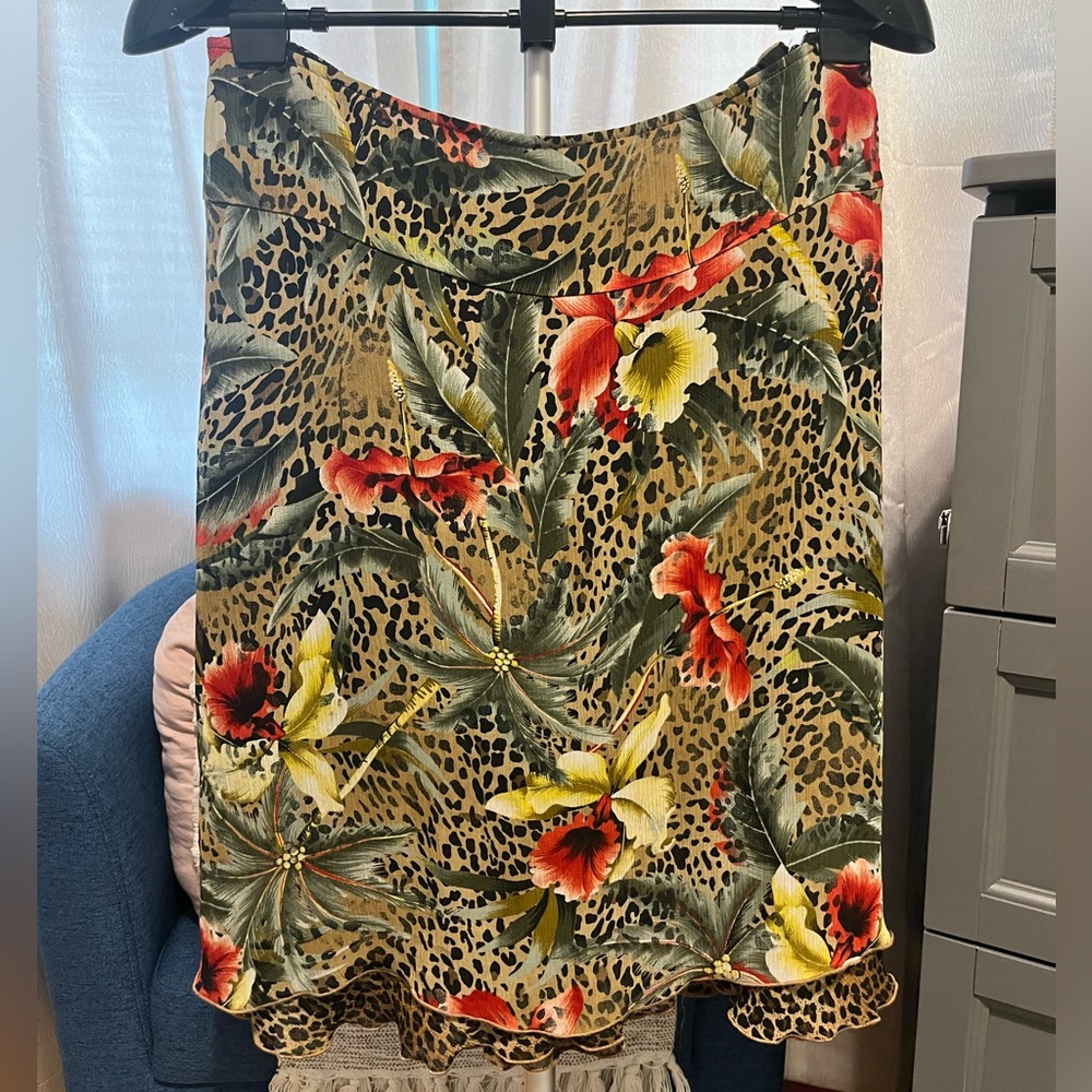 Requirements Multicolor Floral Boho Skirt